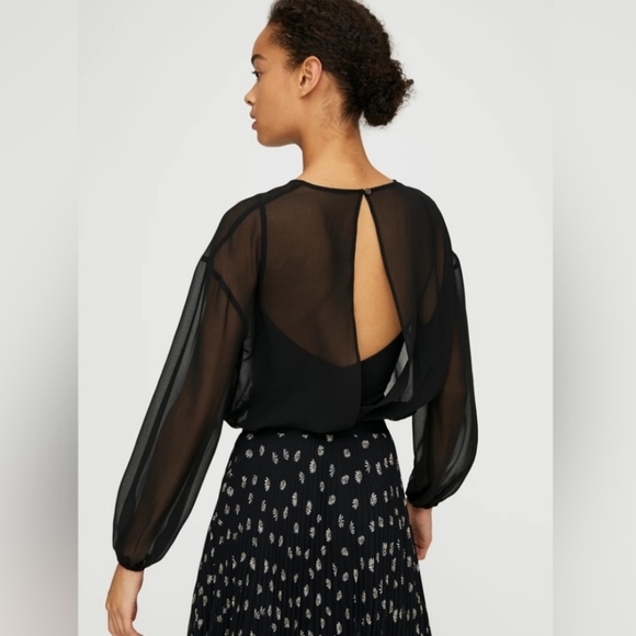 Aritzia Wilfred Talmont Bodysuit Blouse, Size XS - Picture 3 of 14